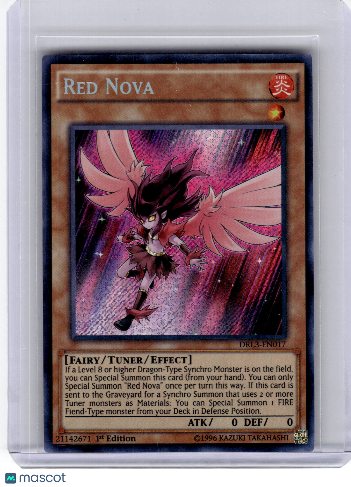 2016 YuGiOh! TCG—Red Nova DRL3-EN017 Dragons of Legend: Unleashed—SR Foil 1st Ed