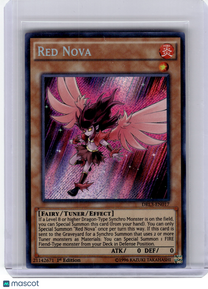 2016 YuGiOh! TCG—Red Nova DRL3-EN017 Dragons of Legend: Unleashed—SR Foil 1st Ed