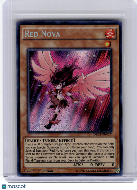 2016 YuGiOh! TCG—Red Nova DRL3-EN017 Dragons of Legend: Unleashed—SR Foil 1st Ed