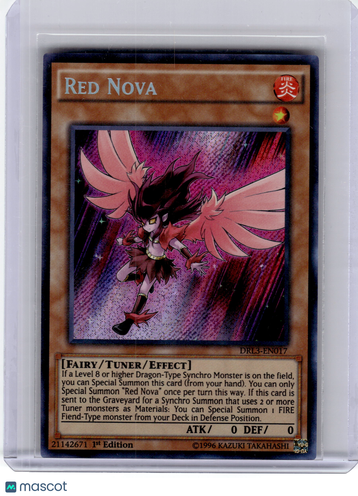 2016 YuGiOh! TCG—Red Nova DRL3-EN017 Dragons of Legend: Unleashed—SR Foil 1st Ed