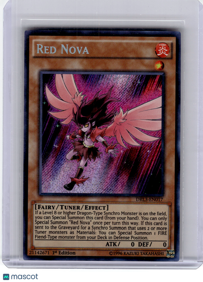 2016 YuGiOh! TCG—Red Nova DRL3-EN017 Dragons of Legend: Unleashed—SR Foil 1st Ed