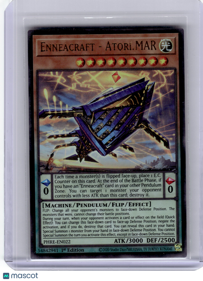 2023 YuGiOh! TCG—Enneacraft - Atori, MAR #PHRE-EN022 Phantom Rev—UR Foil 1st Ed