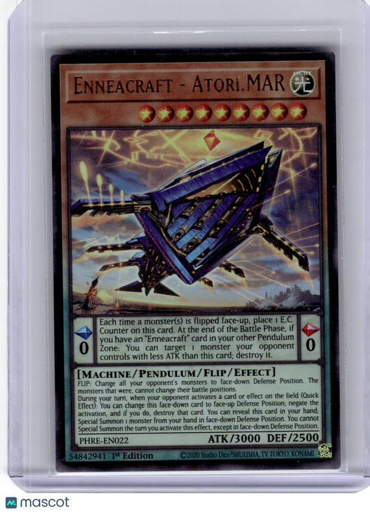 2023 YuGiOh! TCG—Enneacraft - Atori, MAR #PHRE-EN022 Phantom Rev—UR Foil 1st Ed
