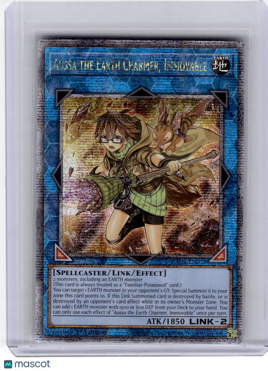 2025 YuGiOh! TCG—Aussa the Earth Charmer, Immovable #RA04-EN078 QCS—QCSR 1st Ed