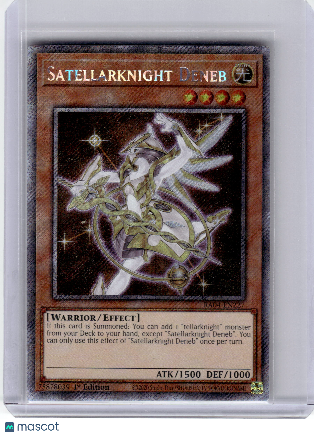 2025 YuGiOh! TCG—Satellarknight Deneb #RA04-EN227 QCS—QCSR Foil 1st Ed