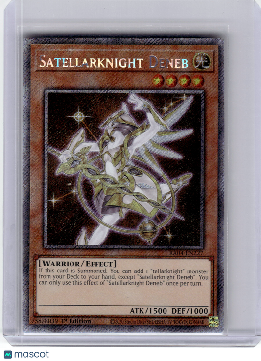 2025 YuGiOh! TCG—Satellarknight Deneb #RA04-EN227 QCS—QCSR Foil 1st Ed