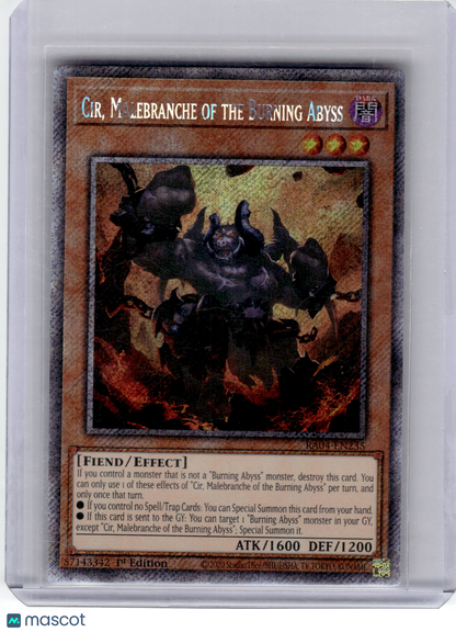 2025 Yu-Gi-Oh! Trading Card Game—Malebranche of the Burning Abyss Cir #RA04-EN235 Quarter Century Stampede— 1st Edition