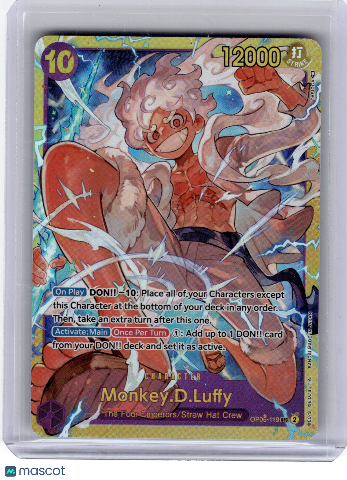 2025 One Piece CCG—Monkey.D.Luffy #OP05-119 Awakening of the New Era—SEC Holo