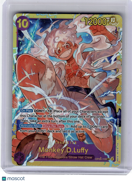 2025 One Piece CCG—Monkey.D.Luffy #OP05-119 Awakening of the New Era—SEC Holo