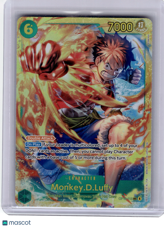 2025 One Piece CCG—Monkey D. Luffy #OP13-118 Carrying On His Will—SEC Foil