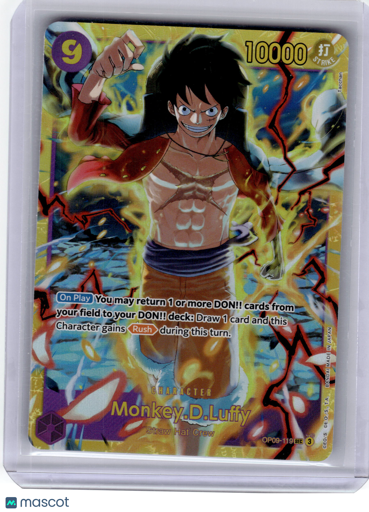 2024 One Piece CCG—Monkey D. Luffy #OP09-119 Emperors in the New World—SEC Foil