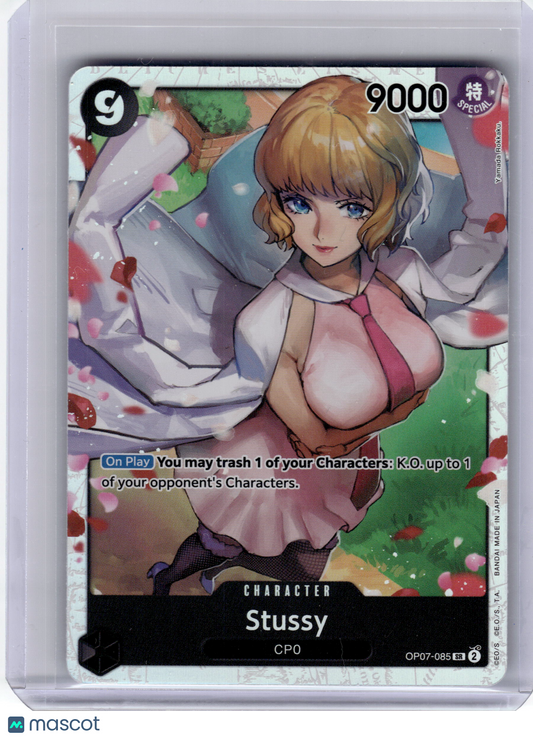 2024 One Piece—Stussy #OP07-085 500 Years in the Future—Super Rare Foil