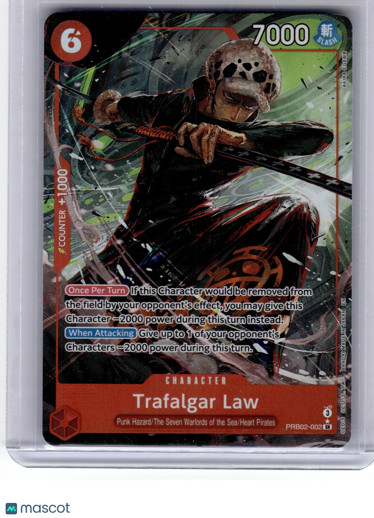 2023 One Piece—Trafalgar Law #PRB02-002 The Best Vol. 2 (Premium)— SR Alt Art