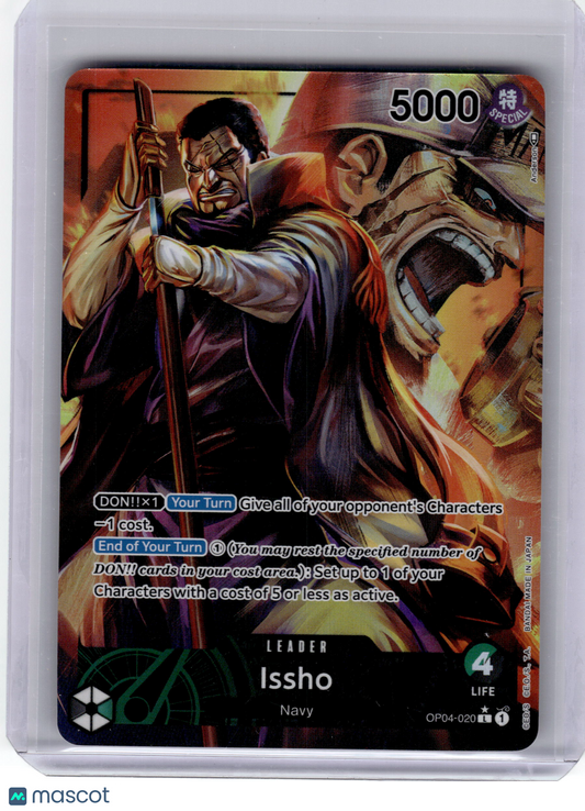 2023 One Piece—Issho #OP04-006 Kingdoms of Intrigue—Leader Foil Alt Art