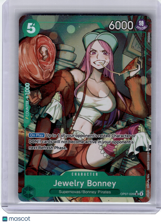 2024 One Piece—Jewelry Bonney #OP07-026 500 Years in the Future—SR Foil Alt Art