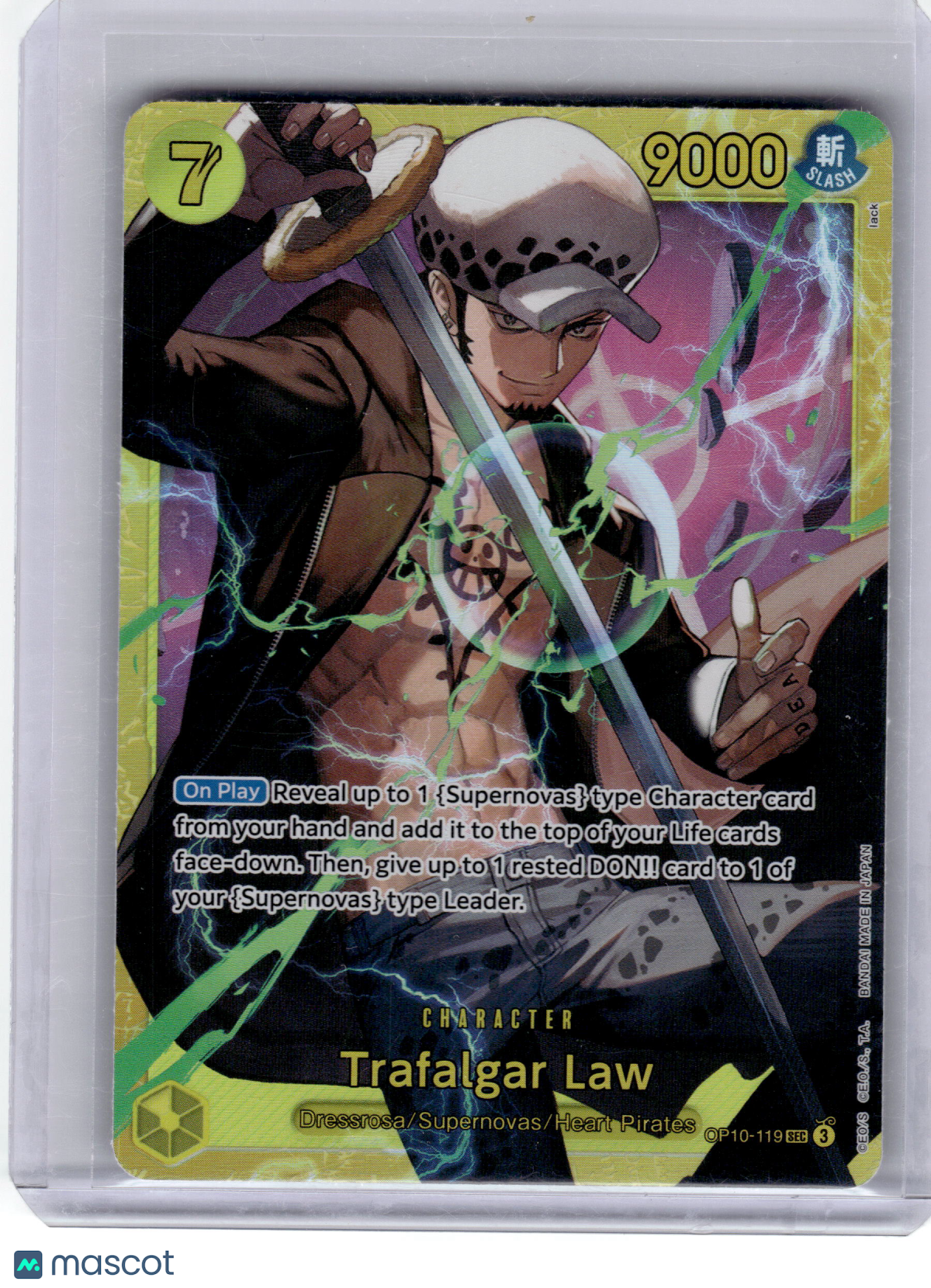 2025 One Piece—Trafalgar Law #OP10-119 Royal Blood—Secret Rare Foil