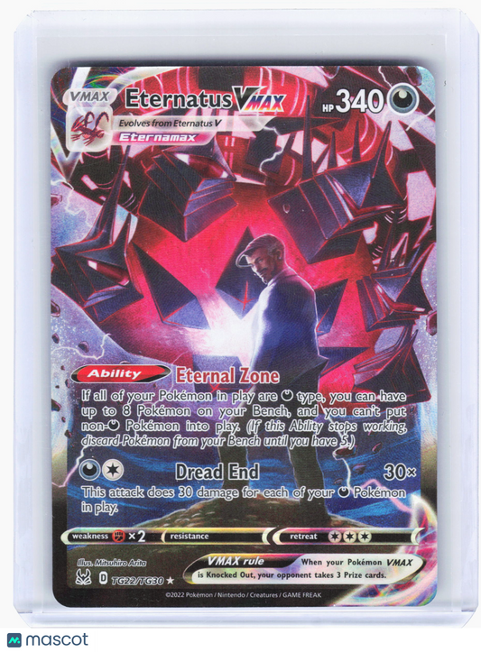 2022 Pokemon—Eternatus VMAX #TG22 Lost Origin: Trainer Gallery—Ultra Rare Holo
