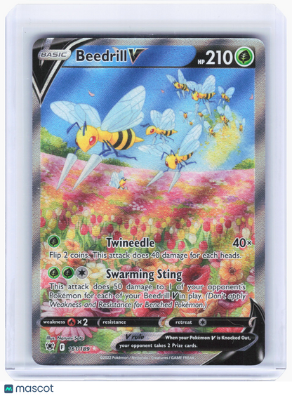 2022 Pokemon—Beedrill V #161/189 Astral Radiance—UR Holo (Alternate Full Art)