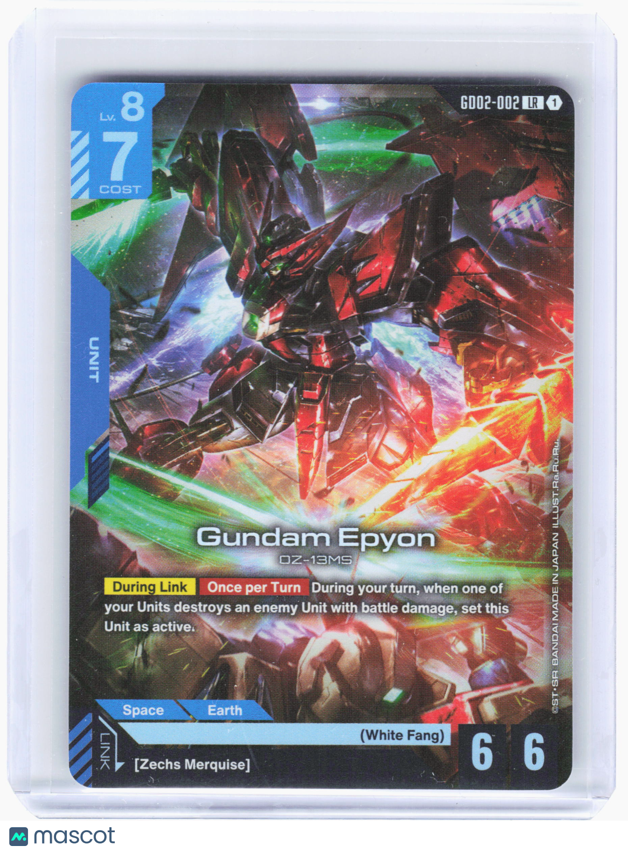 2025 Gundam Card Game—Gundam Epyon #GD02-002 Dual Impact (GD02)—Legend Rare Holo
