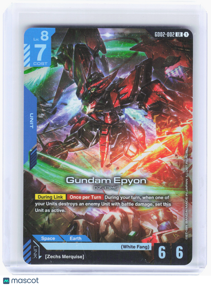 2025 Gundam Card Game—Gundam Epyon #GD02-002 Dual Impact (GD02)—Legend Rare Holo