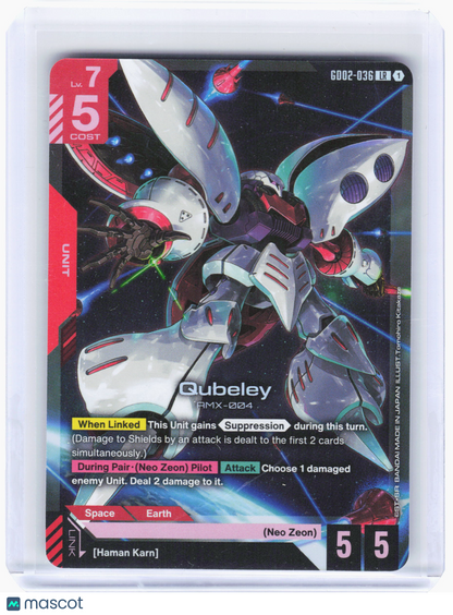 2025 Gundam Card Game—Qubeley #GD02-036 Dual Impact (GD02)—Legend Rare Holo
