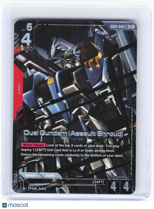 2025 Gundam CG—Duel Gundam (Assault Shroud) #GD01-045 Newtype Rising—LR+ Holo