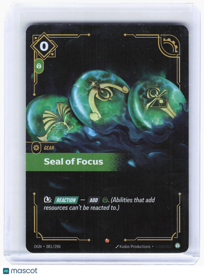 2025 Riftbound: League of Legends TCG—Seal of Focus #081 Origins (OGN)—Epic Foil