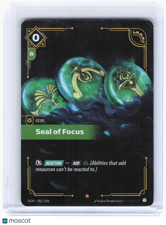 2025 Riftbound: League of Legends TCG—Seal of Focus #081 Origins (OGN)—Epic Foil