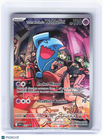 2025 Pokemon—Team Rocket's Wobbuffet #203 Scarlet & Violet Promos—Foil