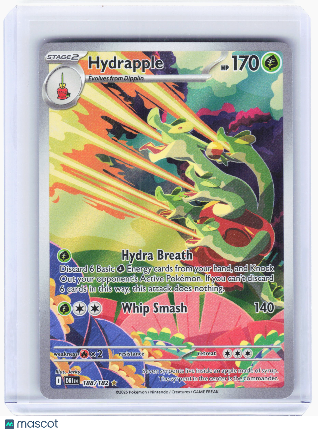 2025 Pokemon—Hydrapple #188/182 Destined Rivals—Illustration Rare Foil