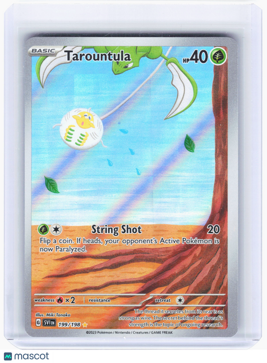 2023 Pokemon—Tarountula #199 Scarlet & Violet Base Set—IR Foil [Lightly Played]