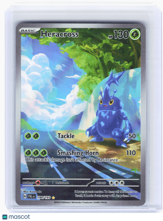 2023 Pokemon—Heracross #194/193 Paldea Evolved—IR Foil [Lightly Played]