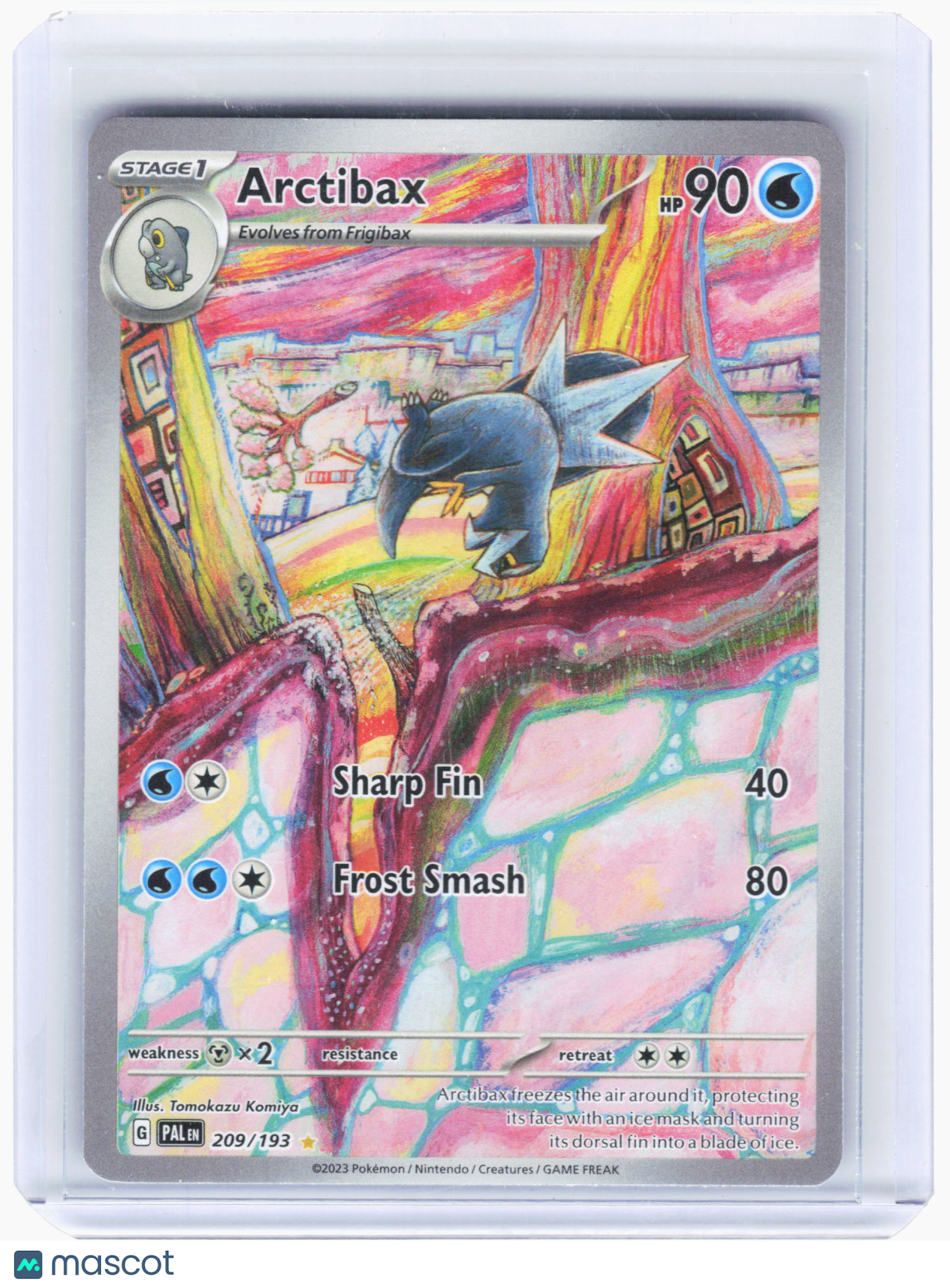 2023 Pokemon—Arctibax #209/193 Paldea Evolved—IR Foil [Lightly Played]