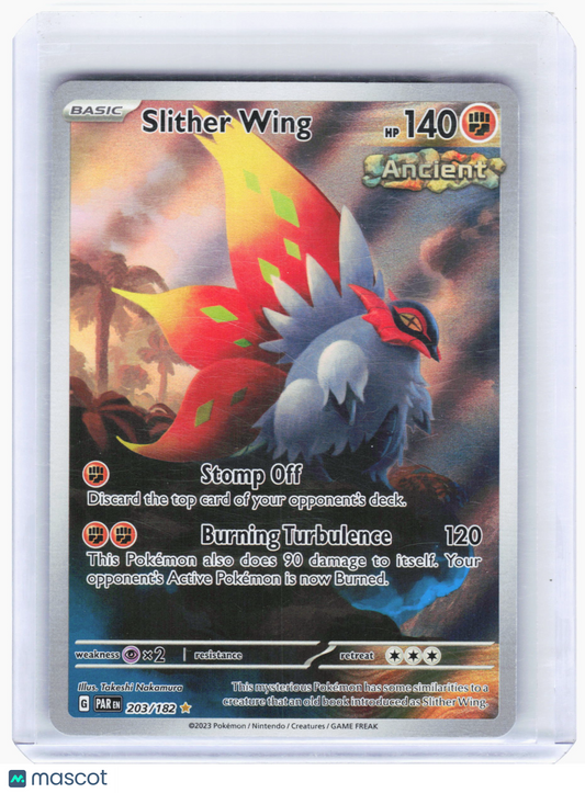 2023 Pokemon—Slither Wing #203/182 Paradox Rift—Illustration Rare Foil