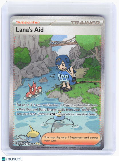 2024 Pokemon—Lana's Aid #219 Twilight Masquerade—Special Illustration Rare Holo