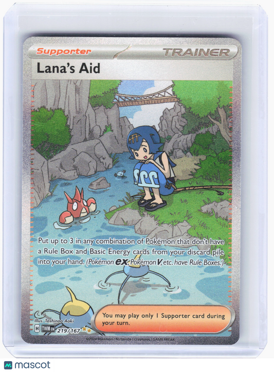 2024 Pokemon—Lana's Aid #219 Twilight Masquerade—Special Illustration Rare Holo