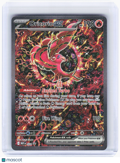 2025 Pokemon—Oricorio ex #024 Mega Evolution Promos—Black Star Promo Holo
