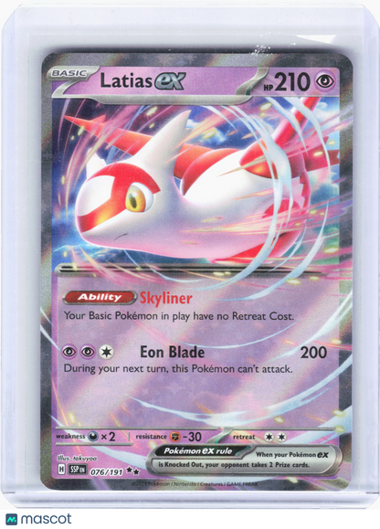 2024 Pokemon—Latias ex #076/191 Surging Sparks—Double Rare Foil