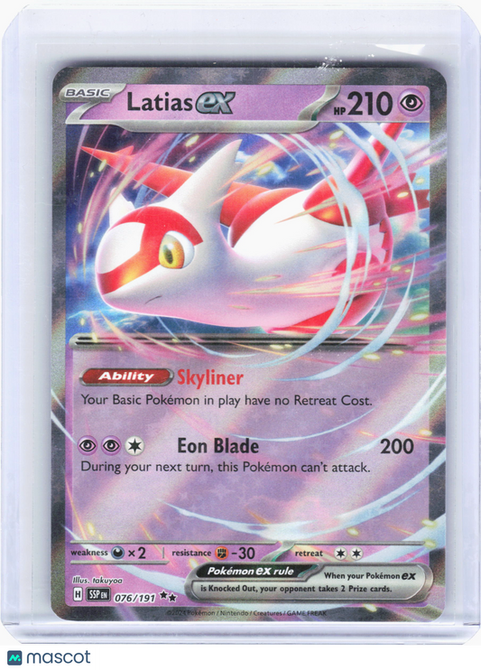 2024 Pokemon—Latias ex #076/191 Surging Sparks—Double Rare Foil