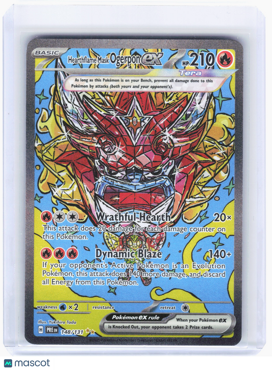 2024 Pokemon—Hearthflame Mask Ogerpon ex #148/131 Prismatic Evolutions—SIR Holo