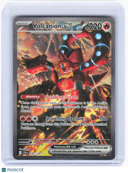 2025 Pokemon—Volcanion ex #182 Journey Together—Special Illustration Rare Holo