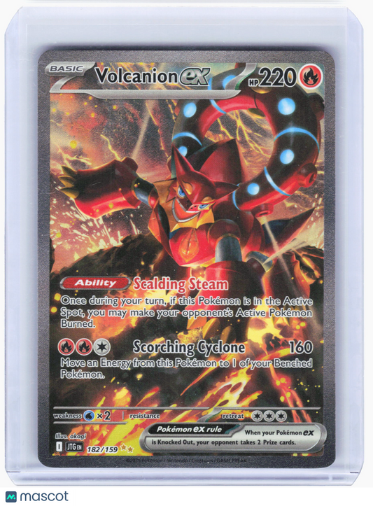 2025 Pokemon—Volcanion ex #182 Journey Together—Special Illustration Rare Holo