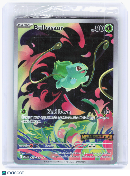 2025 Pokemon—Bulbasaur #133/132 MCAP—Illustration Rare Foil (Stamped) [Sealed]