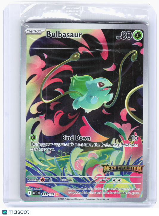 2025 Pokemon—Bulbasaur #133/132 MCAP—Illustration Rare Foil (Stamped) [Sealed]