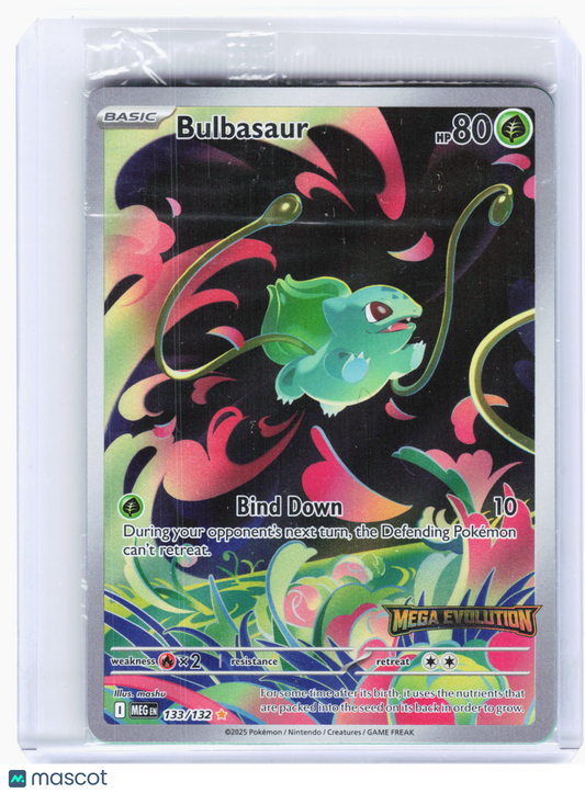 2025 Pokemon—Bulbasaur #133/132 MCAP—Illustration Rare Foil (Stamped) [Sealed]