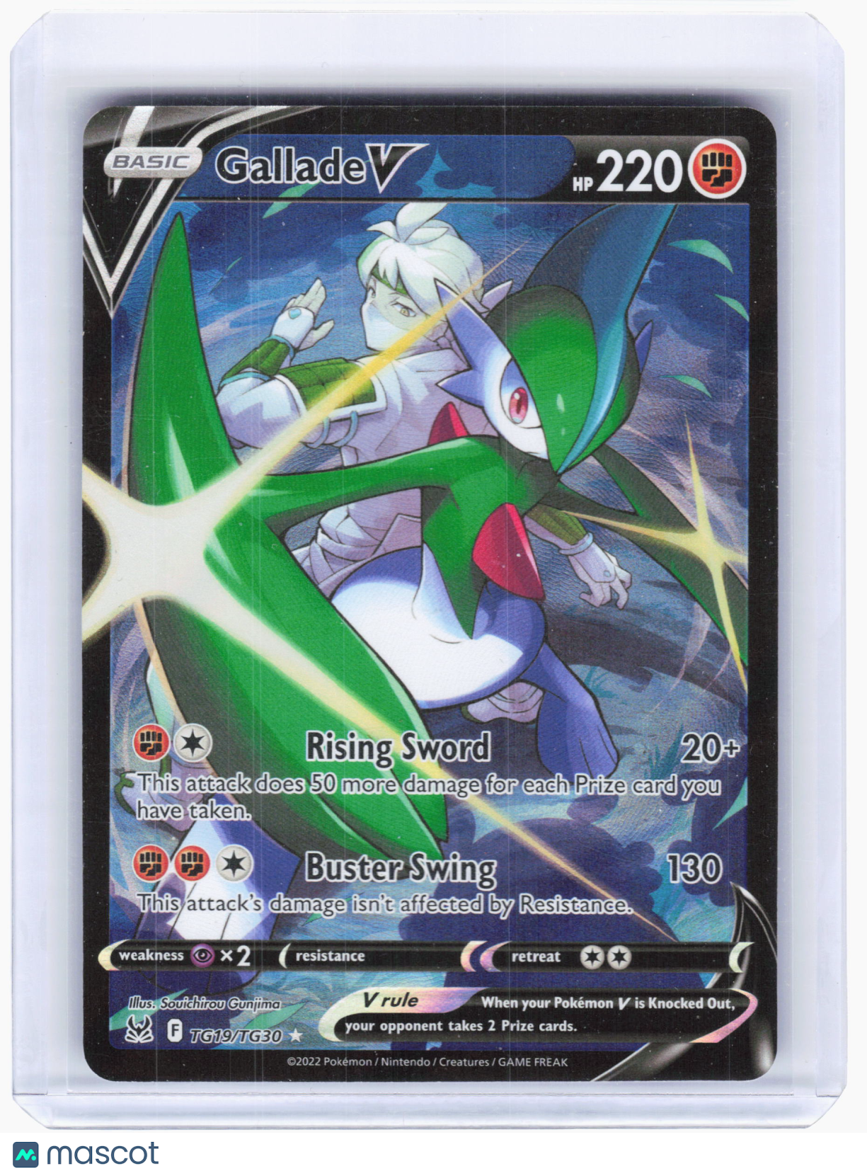 2022 Pokemon—Gallade V #TG19/TG30 Lost Origin: Trainer Gallery—Ultra Rare Holo