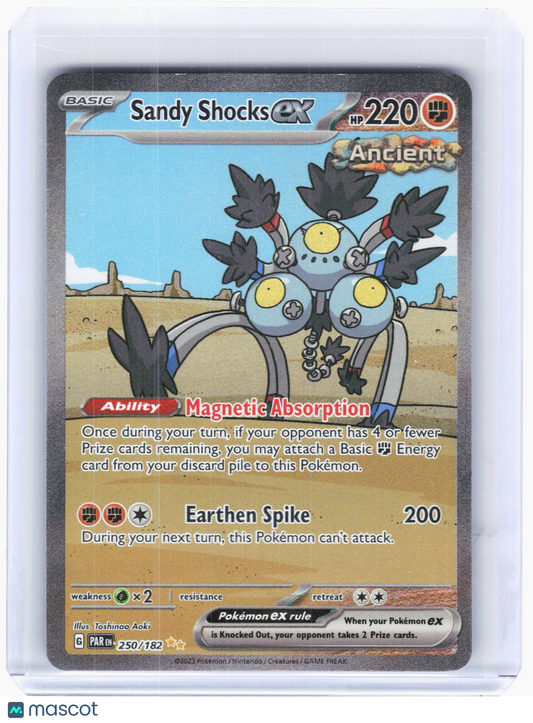 2023 Pokemon—Sandy Shocks ex #250 Paradox Rift—Special Illustration Rare Holo