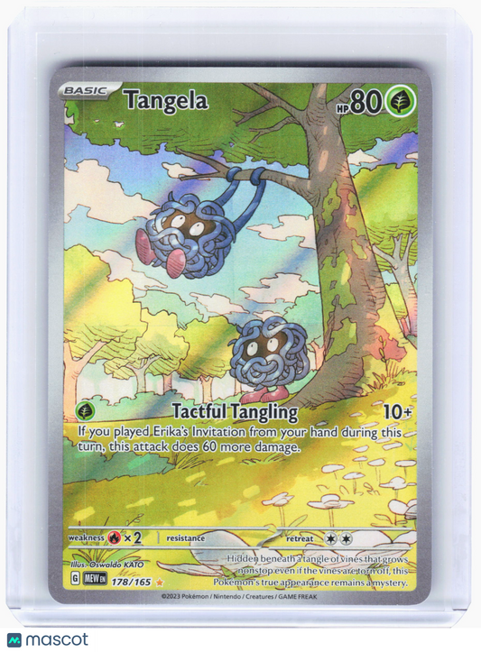 2023 Pokemon—Tangela #178/165 Scarlet & Violet 151—Illustration Rare Foil
