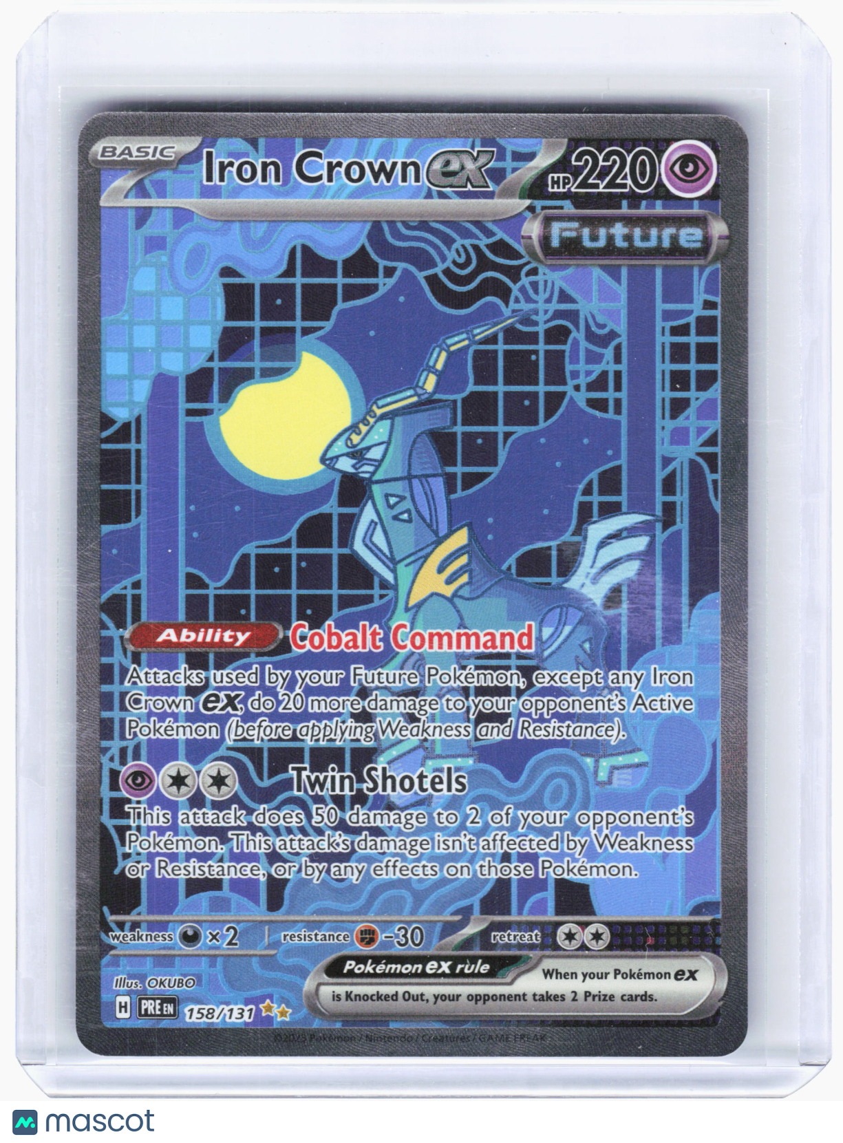 2024 Pokemon—Iron Crown ex #158/131 Prismatic Evolutions—SIR Holo