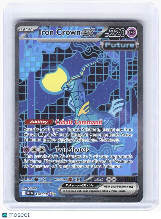 2024 Pokemon—Iron Crown ex #158/131 Prismatic Evolutions—SIR Holo